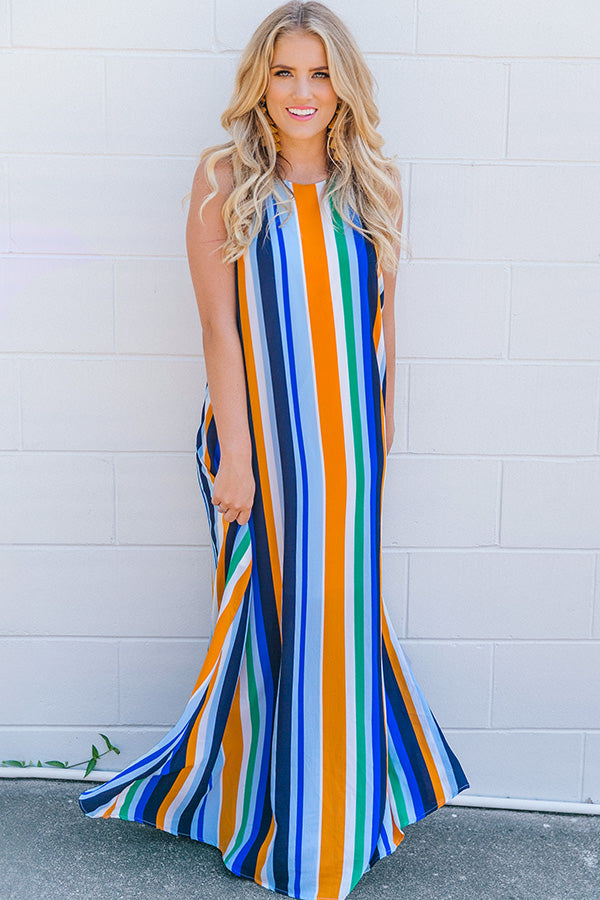 Lulu Stripe Halter Maxi Impressions Online Boutique Lulu Stripe Halter Maxi Impressions Online Boutique