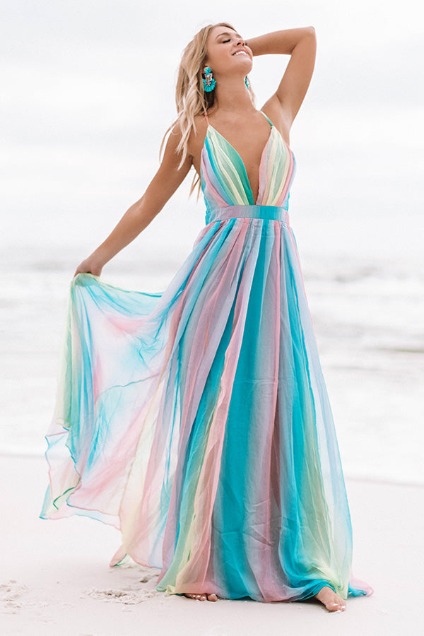 Seaside Serenity Rainbow Maxi Dress Impressions Online Boutique Seaside Serenity Rainbow Maxi Dress Impressions Online Boutique