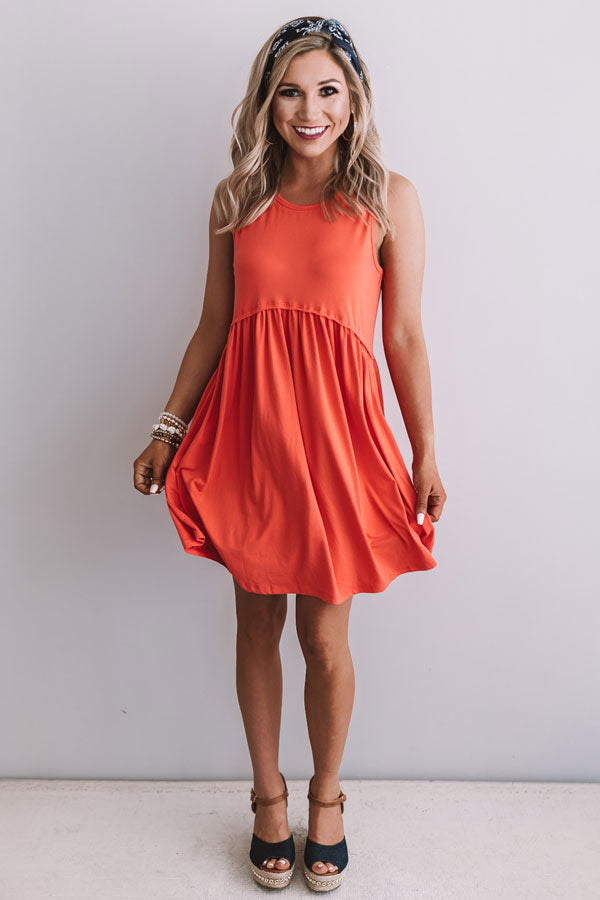 Beach Vibes Babydoll Dress In Coral Impressions Online Boutique Beach Vibes Babydoll Dress In Coral Impressions Online Boutique