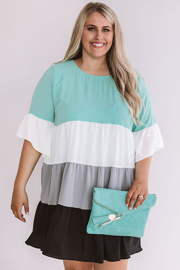 Frills and Thrills Babydoll Dress in Mint Curves Impressions Online Boutique Frills and Thrills Babydoll Dress in Mint Curves Impressions Online Boutique