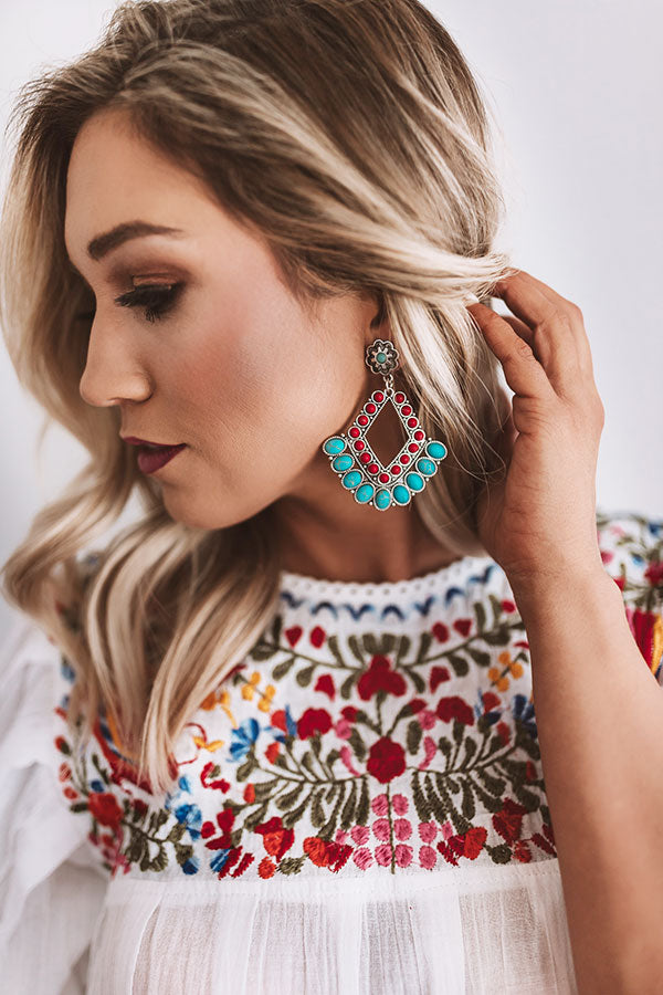 Shoreline Chic Earrings In Red Impressions Online Boutique Shoreline Chic Earrings In Red Impressions Online Boutique