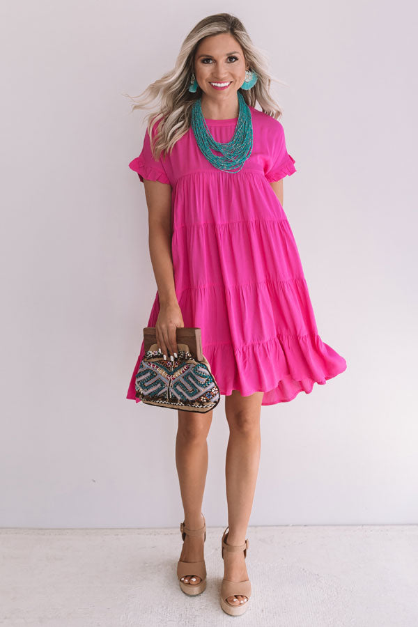 Beyond Basic Babydoll Dress in Hot Pink Impressions Online Boutique Beyond Basic Babydoll Dress in Hot Pink Impressions Online Boutique