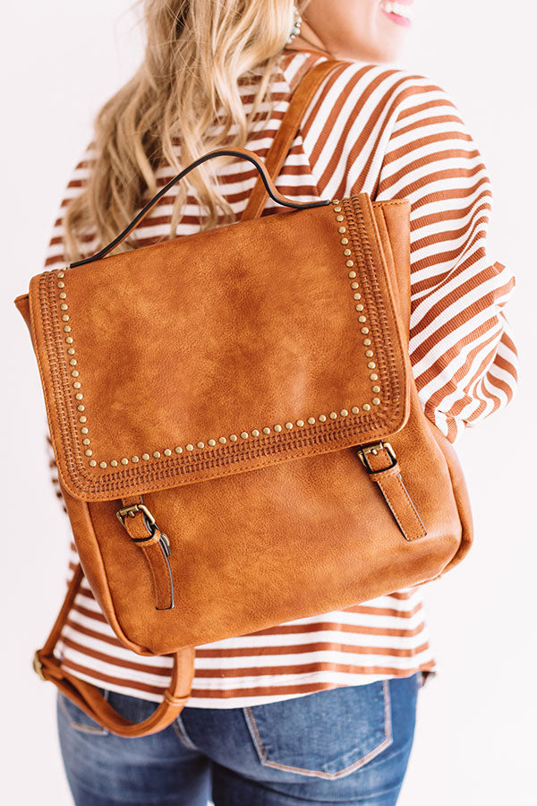brown faux leather mini backpack European Travels Faux Leather Backpack In Brown – Impressions Online Boutique