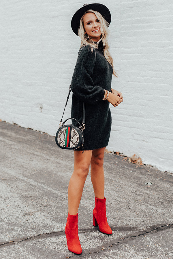 Cheers For Cozy Sweater Dress In Black Cheers For Cozy Sweater Dress In Black