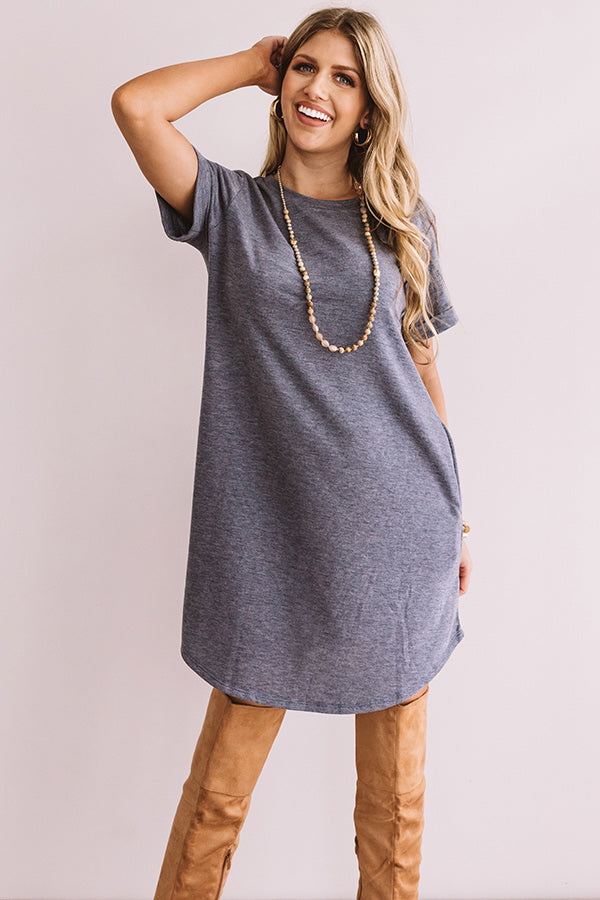 New Adventure T-Shirt Dress In Blue Impressions Online Boutique New Adventure T-Shirt Dress In Blue Impressions Online Boutique