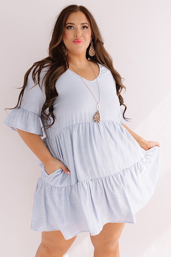 Bahama Brunch Babydoll Dress In Airy Blue Curves Impressions Online Boutique Bahama Brunch Babydoll Dress In Airy Blue Curves Impressions Online Boutique