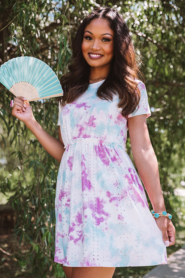 Sunny Destination Tie Dye Dress S / orchid