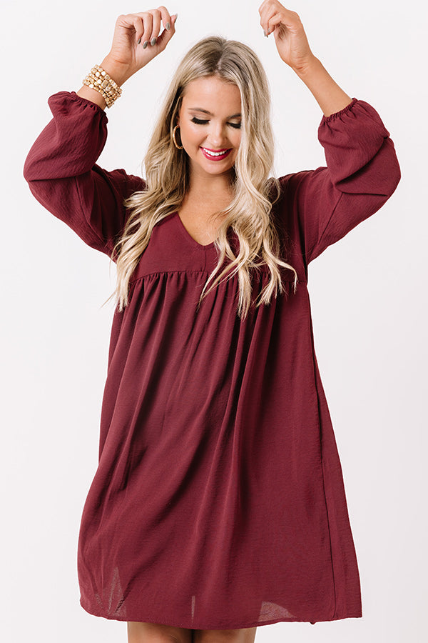 Charming Pose Babydoll Dress In Maroon Impressions Online Boutique Charming Pose Babydoll Dress In Maroon Impressions Online Boutique