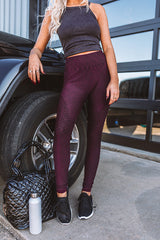 Finding Nirvana High Waist Legging In Maroon • Impressions Online Boutique