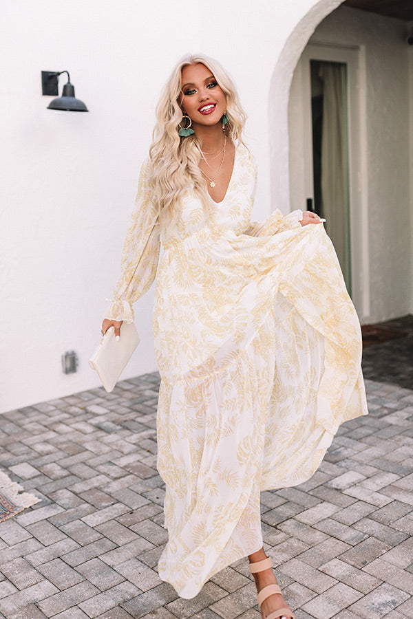 Sunning South Of France Floral Maxi Dress Sunning South Of France Floral Maxi Dress