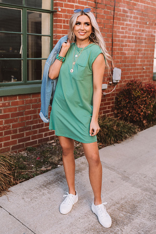 Set For Sun T-Shirt Dress In Pear Set For Sun T-Shirt Dress In Pear