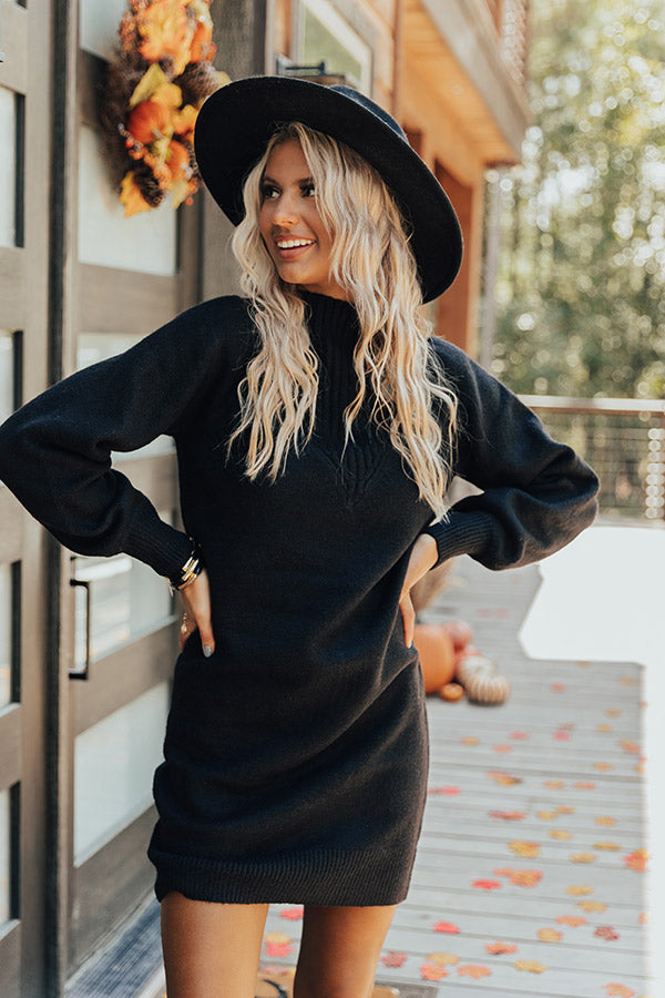 Winter Views Sweater Dress In Black Winter Views Sweater Dress In Black