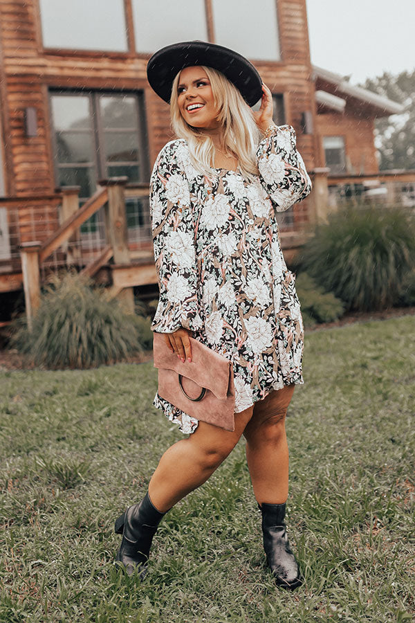 The Montana Floral Shift Dress in Black Curves Impressions Online Boutique The Montana Floral Shift Dress in Black Curves Impressions Online Boutique