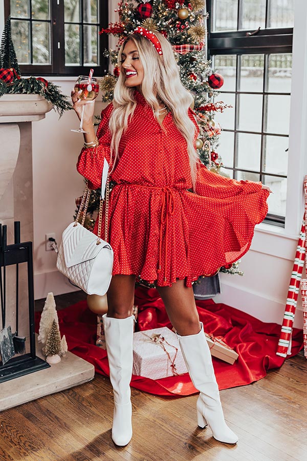 Charming Life Polka Dot Dress in Red Impressions Online Boutique Charming Life Polka Dot Dress in Red Impressions Online Boutique