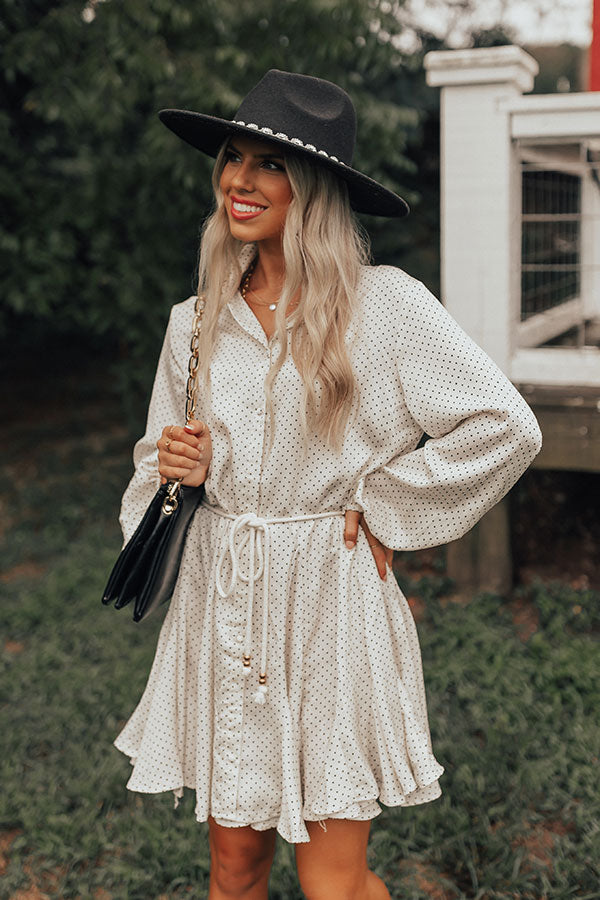 Charming Life Polka Dot Dress in Ivory Charming Life Polka Dot Dress in Ivory
