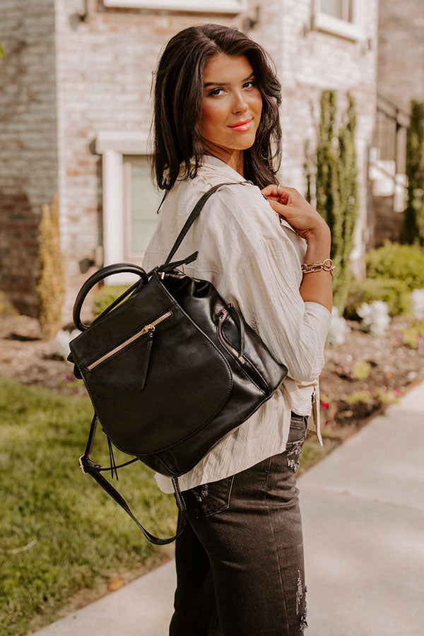 beautiful faux leather backpack Changing Places Faux Leather Backpack In Black