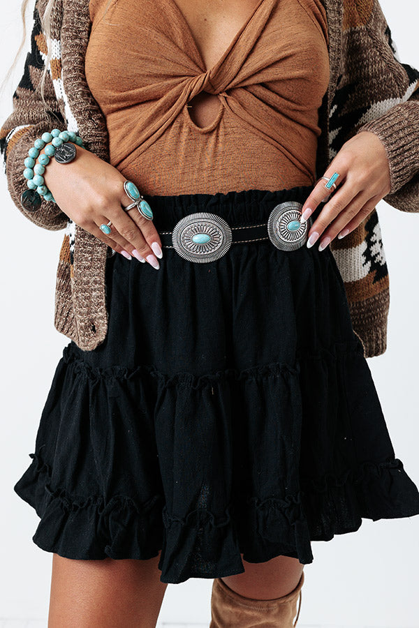 The Steele Concho Belt In Black Impressions Online Boutique The Steele Concho Belt In Black Impressions Online Boutique