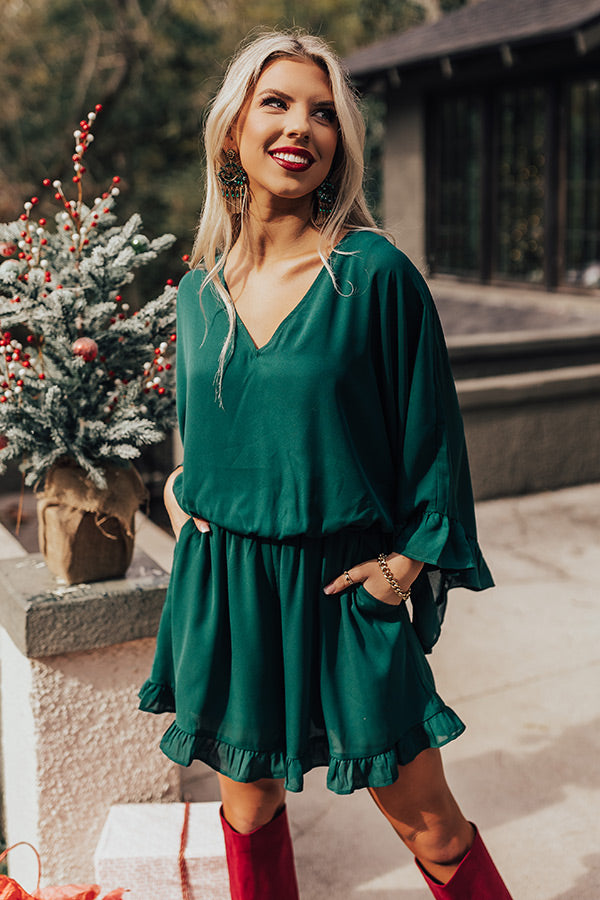Chic Reveal Romper in Hunter Green Impressions Online Boutique Chic Reveal Romper in Hunter Green Impressions Online Boutique