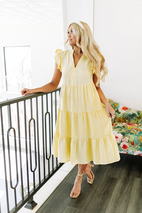 Fated For Love Midi Dress In Yellow Impressions Online Boutique Fated For Love Midi Dress In Yellow Impressions Online Boutique