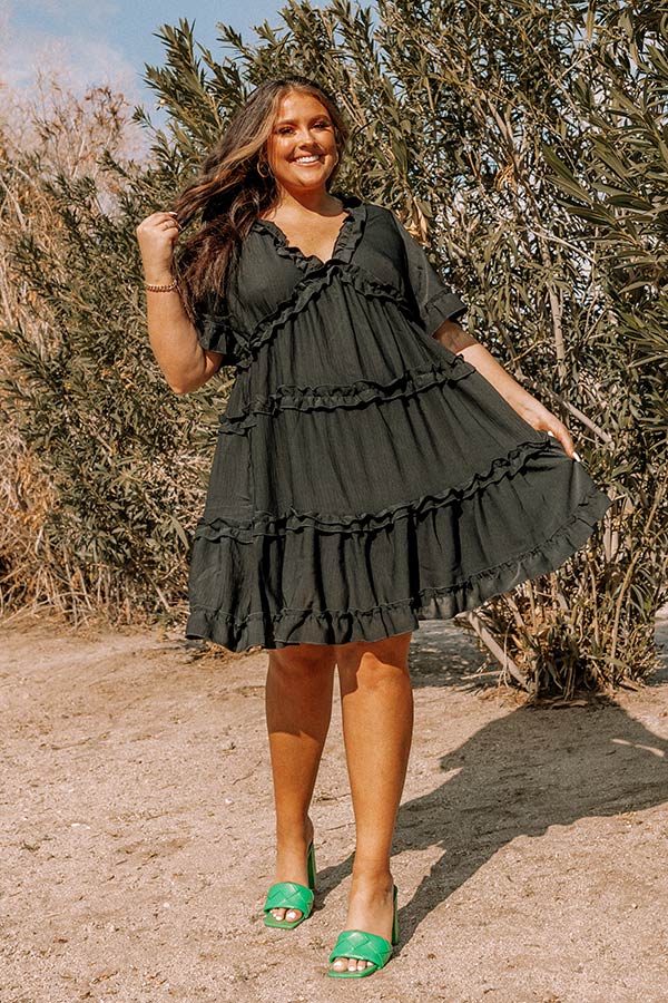 Sun Dial Shift Dress In Black Curves Impressions Online Boutique Sun Dial Shift Dress In Black Curves Impressions Online Boutique