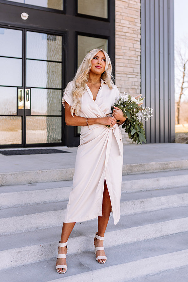 Starlit Confidence Satin Wrap Dress Impressions Online Boutique Starlit Confidence Satin Wrap Dress Impressions Online Boutique