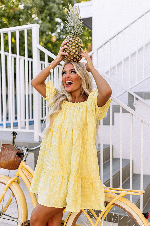 yellow shift dress Connecting Over Cocktails Shift Dress In Yellow