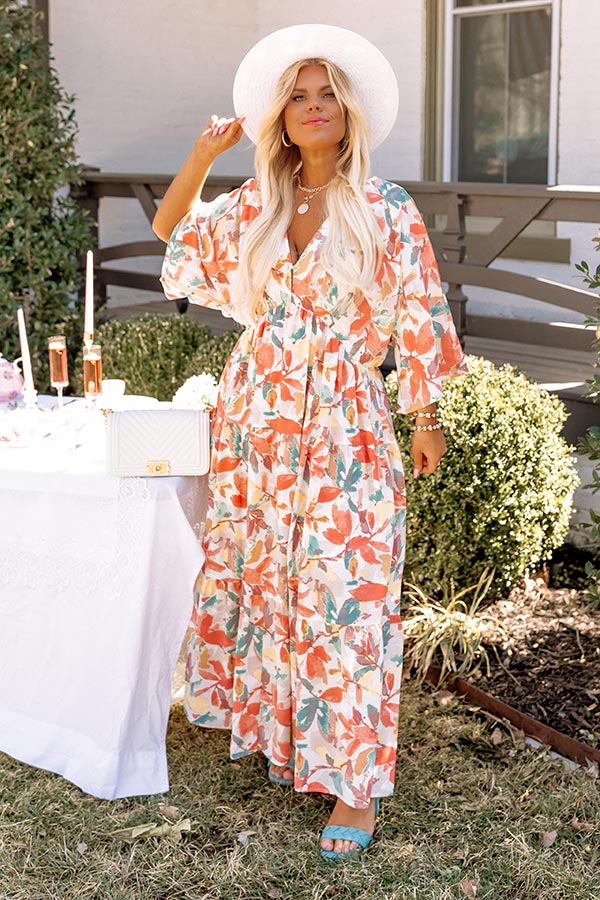 Made For Sunshine Maxi In Coral Curves Made For Sunshine Maxi In Coral Curves