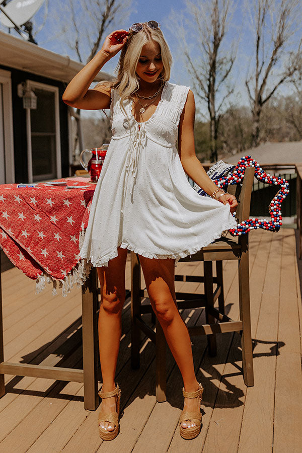 cream babydoll dress Macedonia Puff Sleeve Babydoll Dress Cream