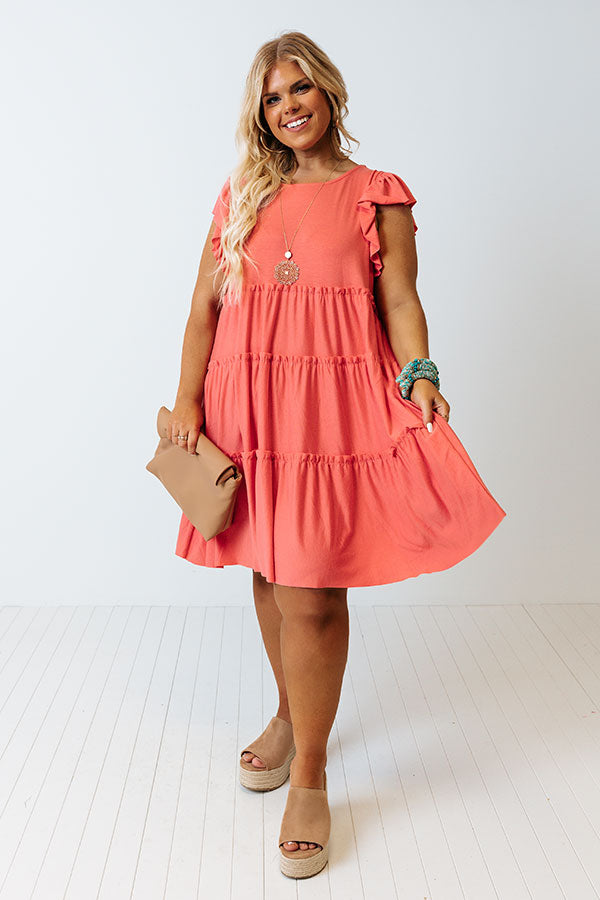 Sunshine Needed Shift Dress In Coral Curves Impressions Online Boutique Sunshine Needed Shift Dress In Coral Curves Impressions Online Boutique