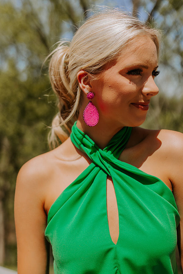 earrings for pink dress Pink Dress with Earrings Outfits (25 ideas & outfits)