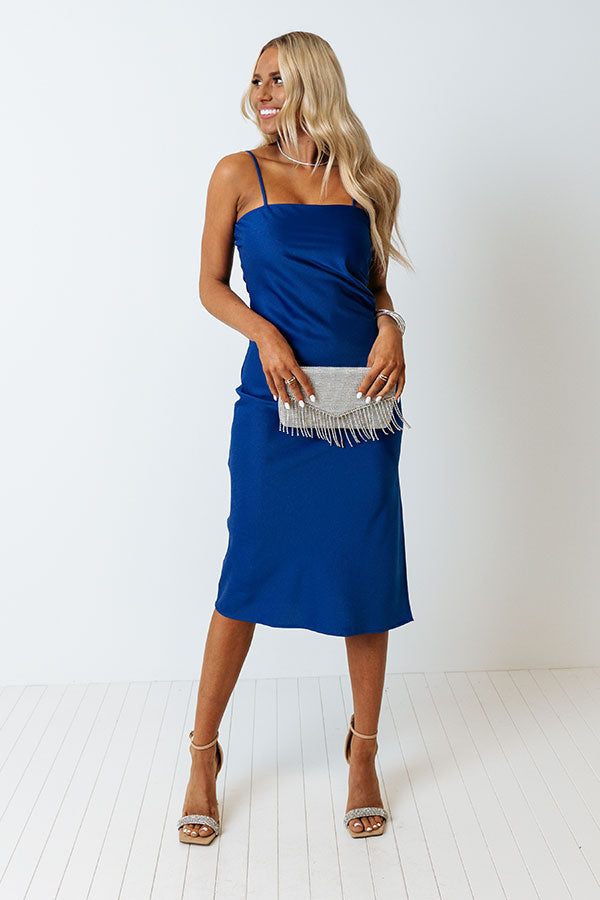 Paris Strolls Satin Midi In Royal Blue Impressions Online Boutique Paris Strolls Satin Midi In Royal Blue Impressions Online Boutique