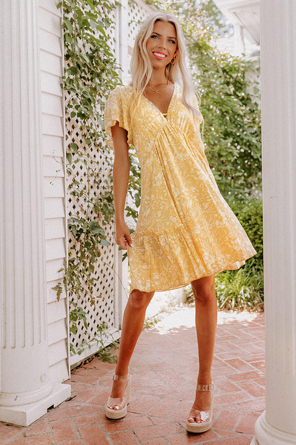 Summer Break Babydoll Dress In Primrose Yellow Summer Break Babydoll Dress In Primrose Yellow
