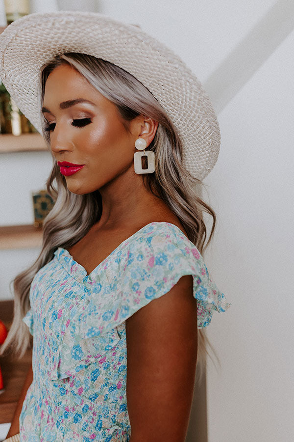 New Playlist Earrings In Cream New Playlist Earrings In Cream