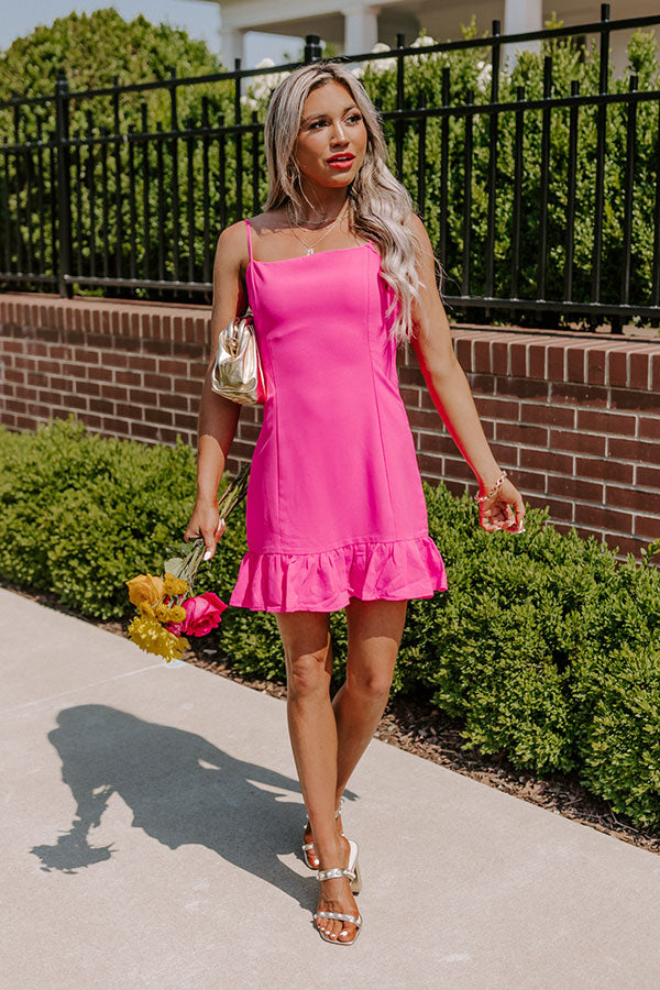 Practice Makes Pretty Dress In Hot Pink Practice Makes Pretty Dress In Hot Pink