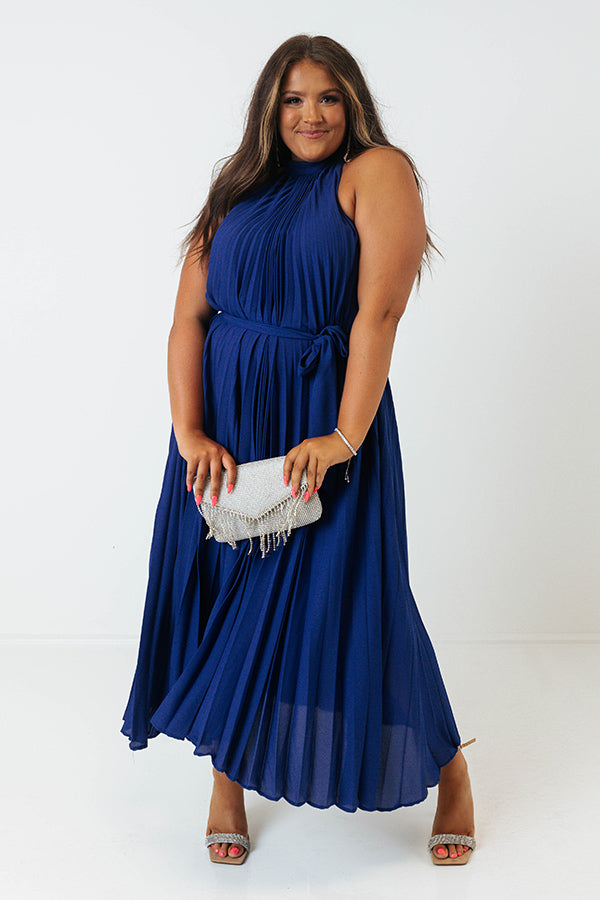 Point Of Pretty Pleated Maxi Dress In Royal Blue Curves Impressions Online Boutique Point Of Pretty Pleated Maxi Dress In Royal Blue Curves Impressions Online Boutique