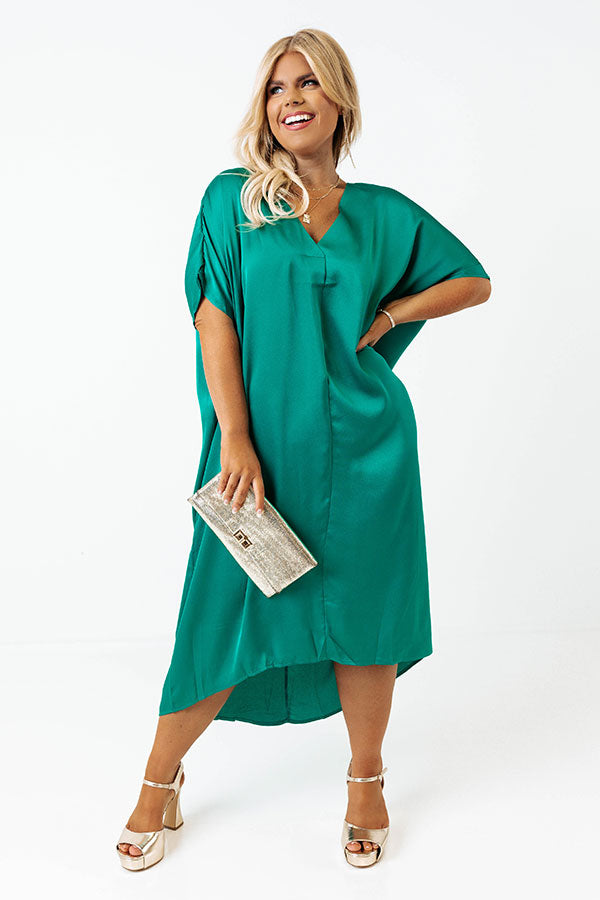 Fill Up Your Cup Satin Midi In Turquoise Curves Impressions Online Boutique Fill Up Your Cup Satin Midi In Turquoise Curves Impressions Online Boutique