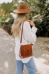 Right on Cue Fringe Purse in Red