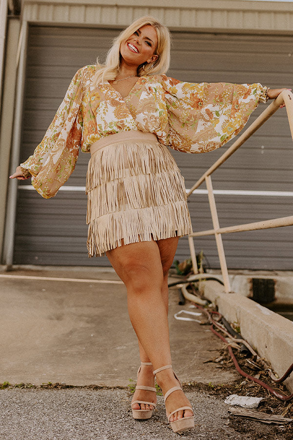 Country Road Faux Leather Skirt In Gold Curves Country Road Faux Leather Skirt In Gold Curves