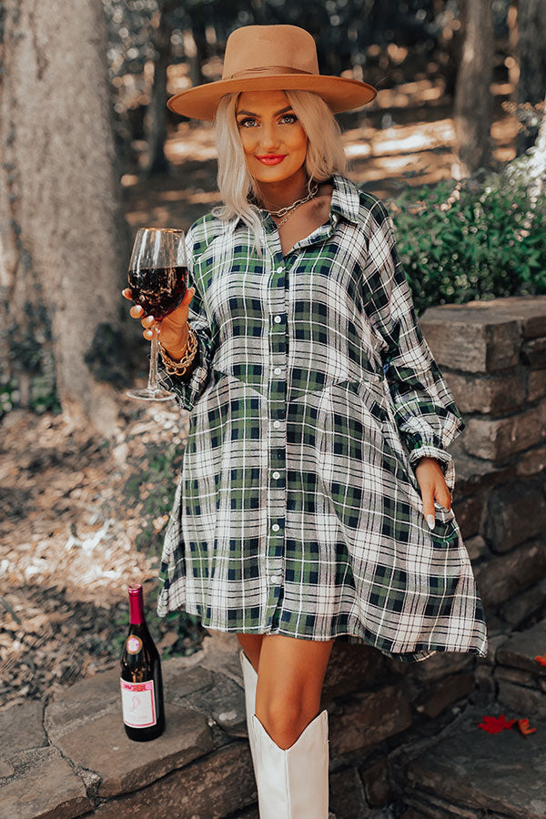 Lattes And Love Flannel Dress In Green – Impressions Online Boutique Lattes And Love Flannel Dress In Green – Impressions Online Boutique