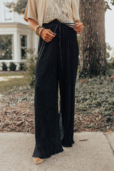 The Blossom Pleated Pants In Black • Impressions Online Boutique