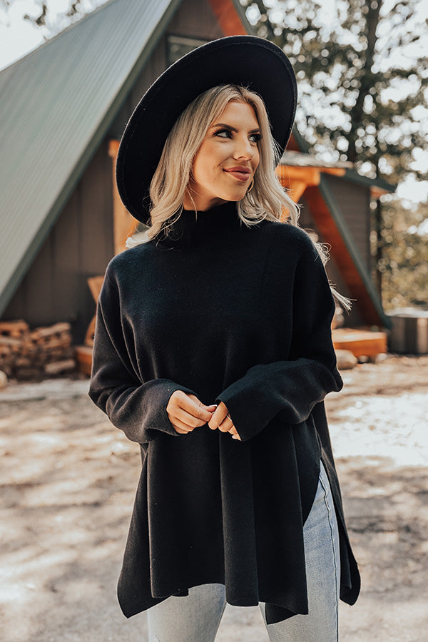 True Warmth Shift Sweater In Black True Warmth Shift Sweater In Black