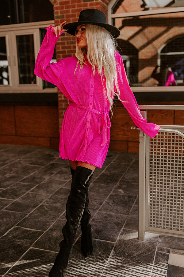 fuchsia pleated dress Petite Occasion Pleated Cape Midi Dress