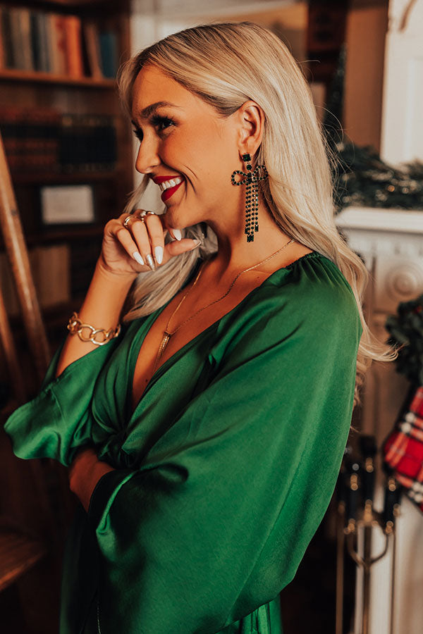 Tried And True Love Earrings In Emerald Tried And True Love Earrings In Emerald