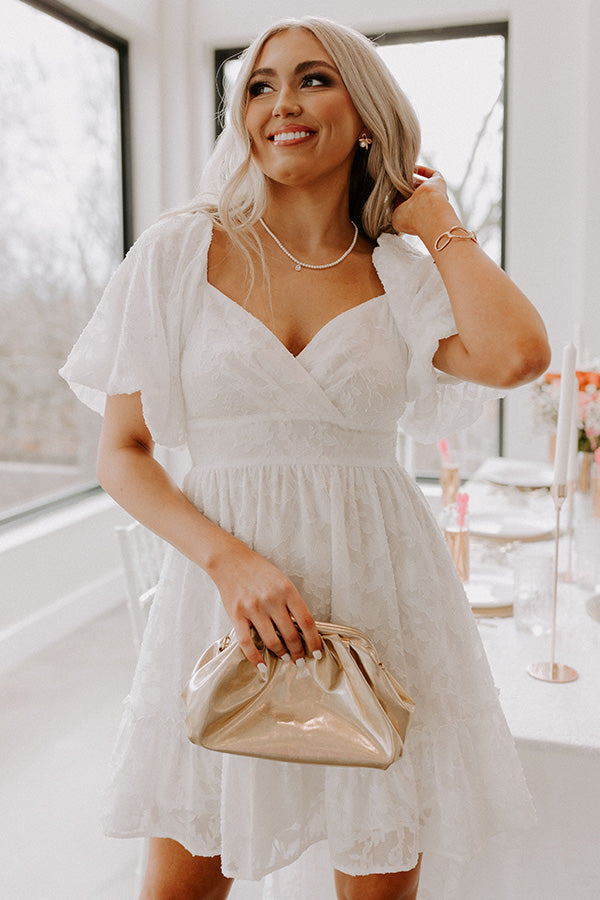 Creating Memories Mini Dress in White Creating Memories Mini Dress in White