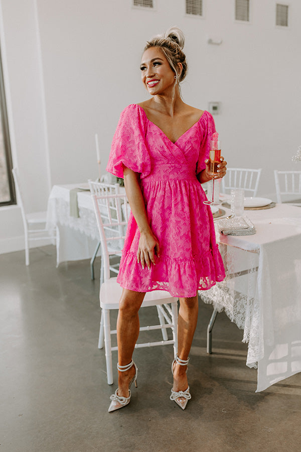 Creating Memories Mini Dress in Hot Pink Creating Memories Mini Dress in Hot Pink