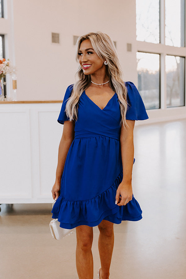 Seriously Sweet Babydoll Dress In Royal Blue Seriously Sweet Babydoll Dress In Royal Blue