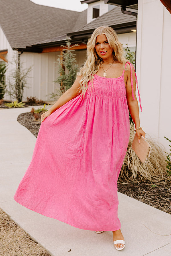 bubblegum pink maxi dress San Fran Maxi Bubblegum Giana Rose Couture
