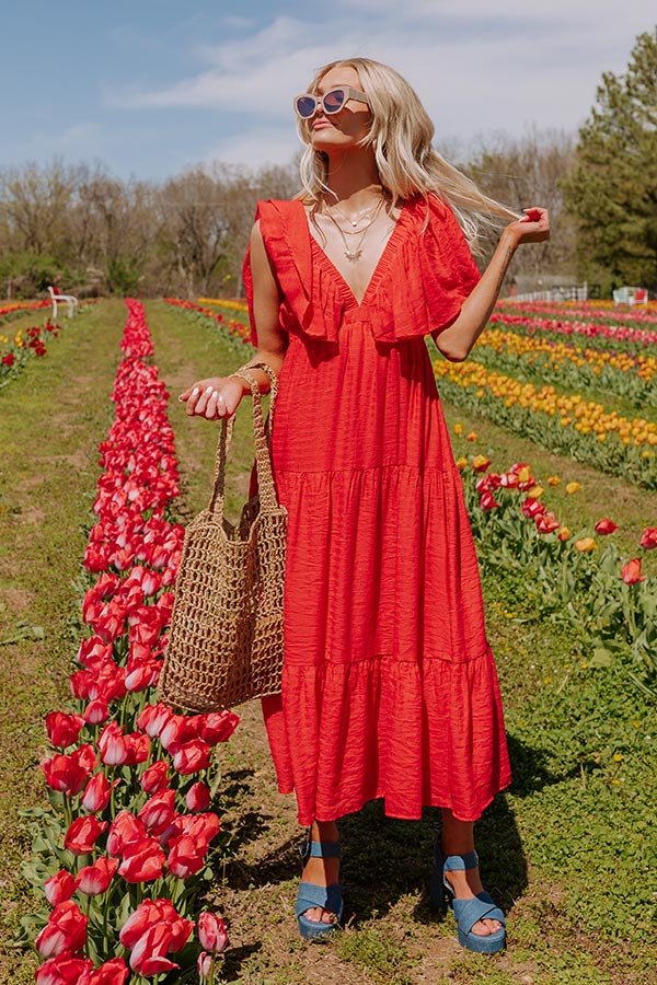 Fun Memories Maxi In Red Impressions Online Boutique Fun Memories Maxi In Red Impressions Online Boutique