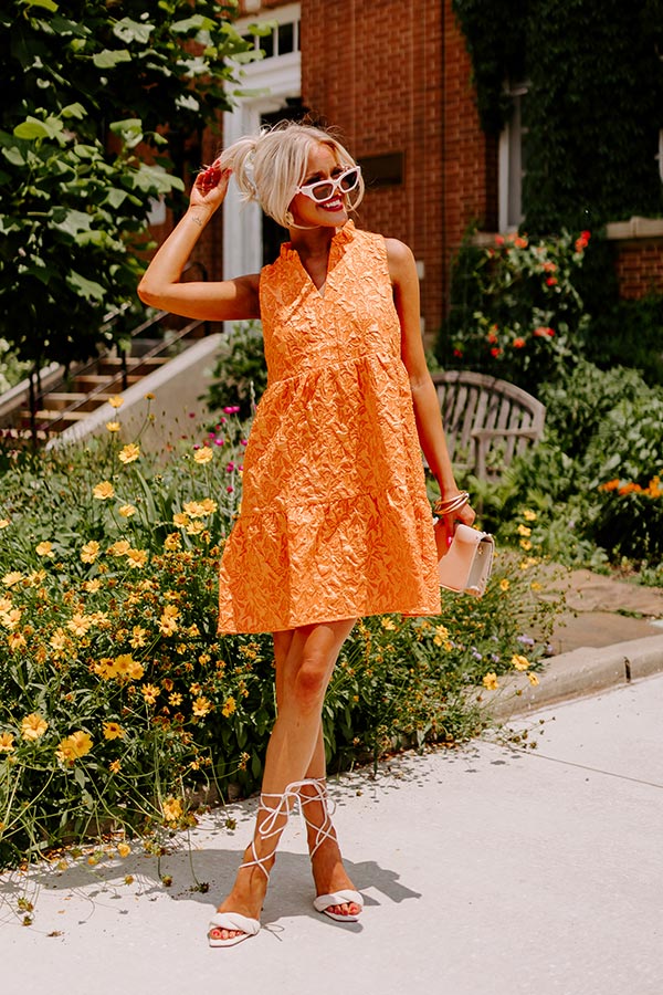 Came For Cocktails Mini Dress In Orange Impressions Online Boutique Came For Cocktails Mini Dress In Orange Impressions Online Boutique