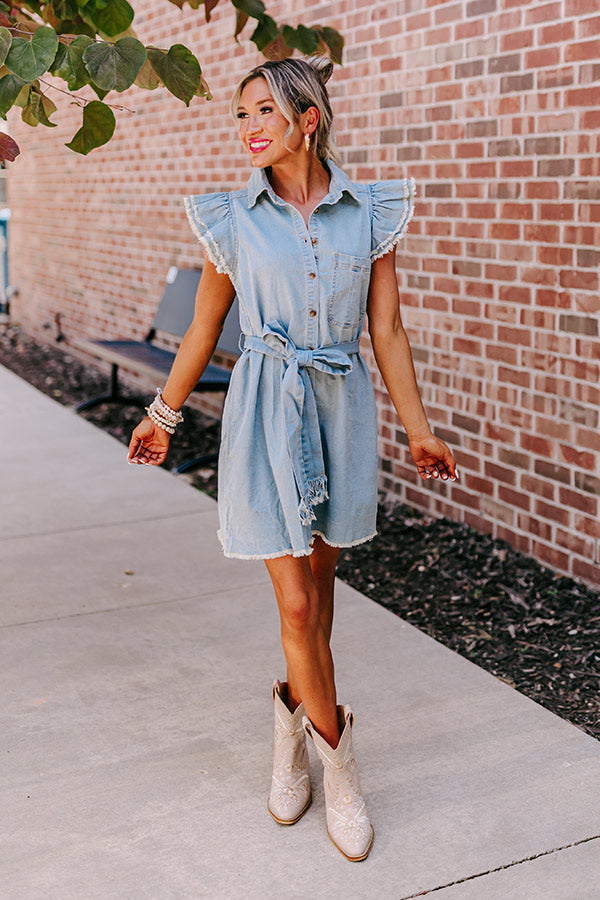 Chambray Jean Dress Fall Outfit Embroidered Chambray Dress By Lauren M Chambray Jean Dress Fall Outfit Embroidered Chambray Dress By Lauren M